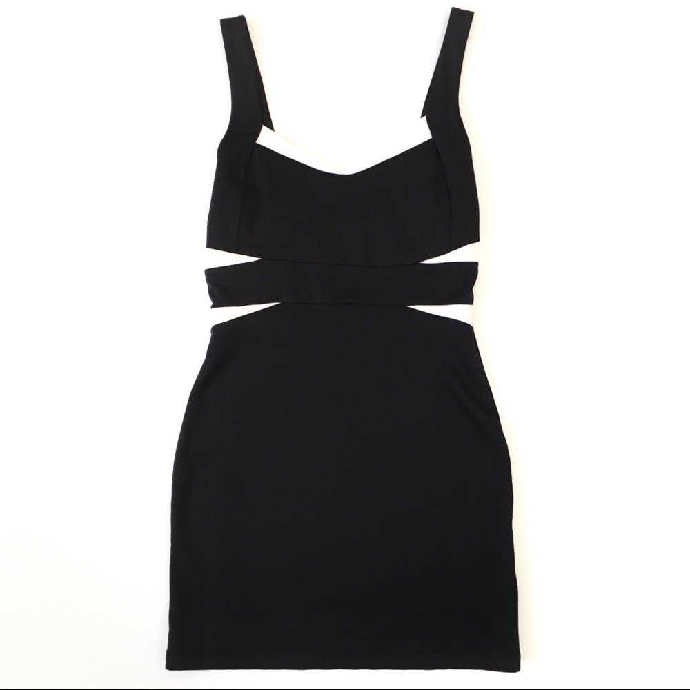 Forever 21 Black Cocktail Mini Dress